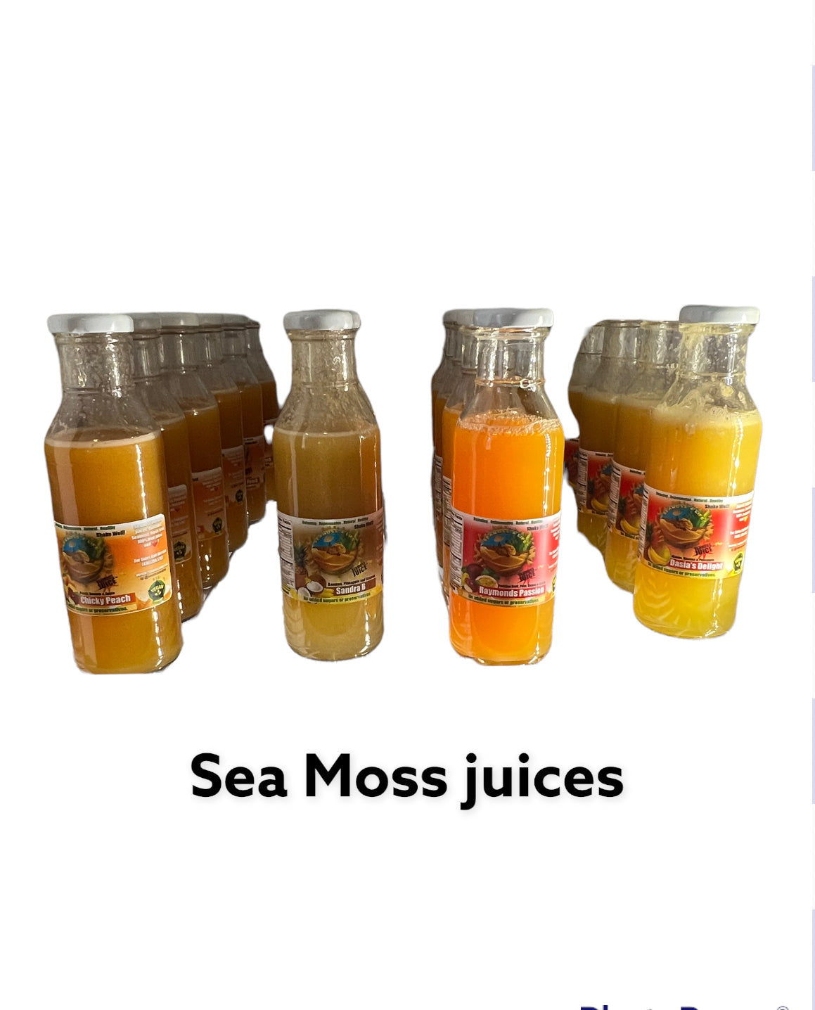 All natural Seamoss juices